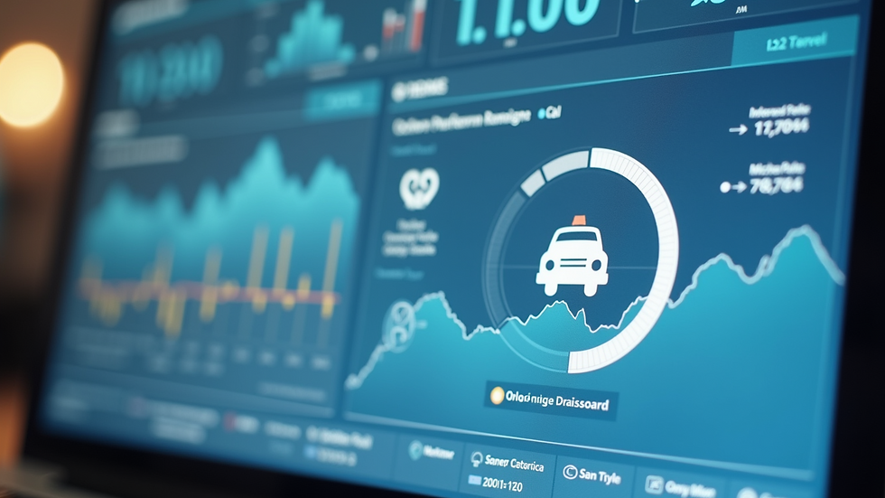 Close-up view of a digital dashboard displaying integrated public safety data