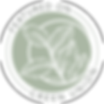Featured on green union badge