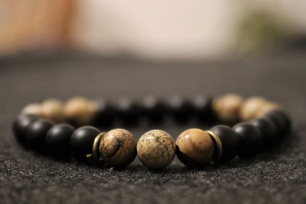 Thumbnail: Detail view of mens bracelet