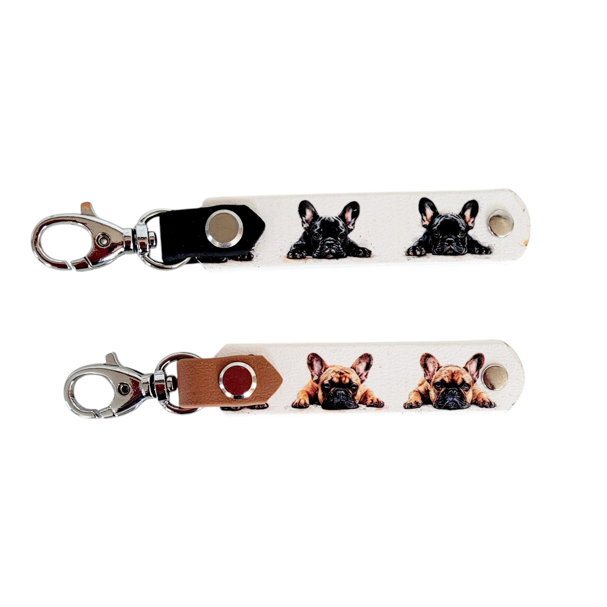 Schlüsselanhänger "Französische Bulldoge"