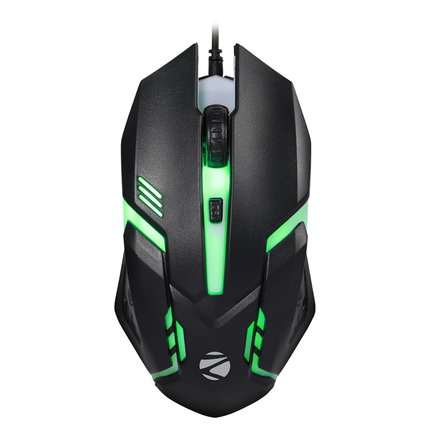 ZEBRONICS Uzi High Precision Wired Gaming Mouse with 4 Buttons, Rainbow LED Ligh