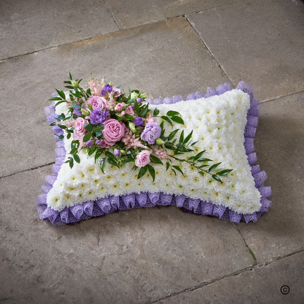 Lilac, Pink & White Pillow