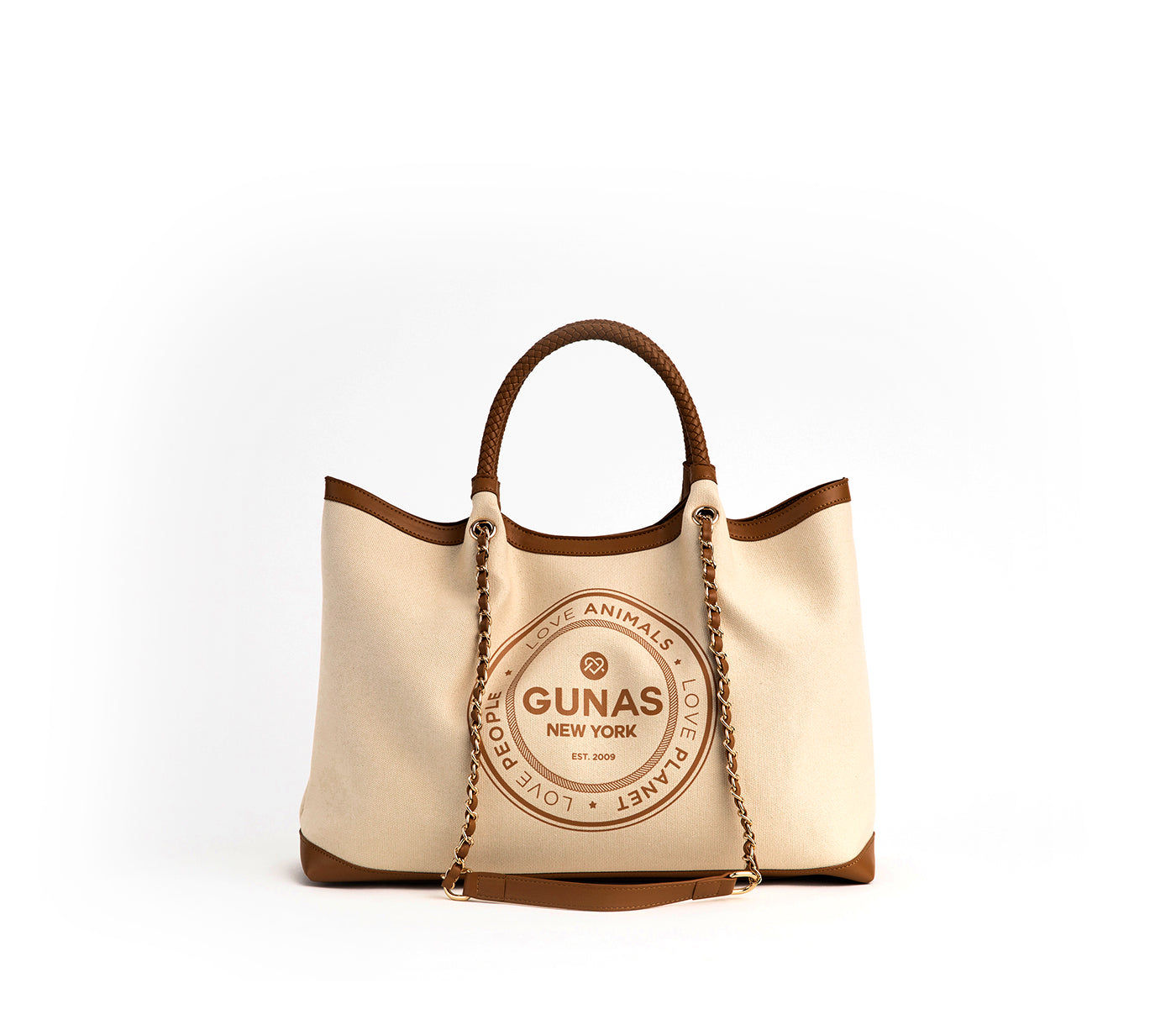 Gunas NY Vegan Canvas Travel Tote