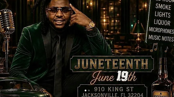 Get ready to vibe with Tai Way live, celebrating Juneteenth with music, culture, and good times. This Juneteenth Experience brings together live entertainment, energy, and community for a night of celebration and unforgettable vibes at Kickbacks Gastropub in Jacksonville.