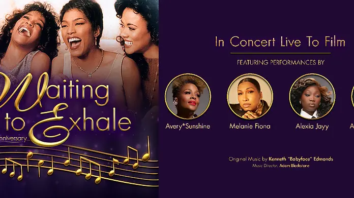 Waiting To Exhale In Concert brings the beloved film and its iconic soundtrack to life with an all-star lineup of vocalists backed by a full live band.
Celebrating 30 years since the film’s release, the concert features Avery Sunshine, Alexia Jayy, and Melanie Fiona performing music from one of the most celebrated soundtracks of the 1990s.
Audiences can experience songs made famous by Whitney Houston, Toni Braxton, Brandy, Mary J. Blige, Chaka Khan, Faith Evans, SWV, and more.
The live band is led by acclaimed music director, producer, and musician Adam Blackstone.
