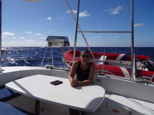 Denise on deck