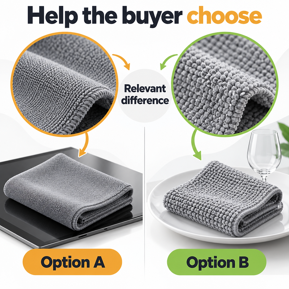 A useful comparison defines the options, compares a relevant fact, and helps the buyer choose