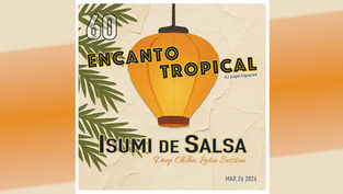 Asian lantern with title encanto Tropical 60 Isumi de Salsa