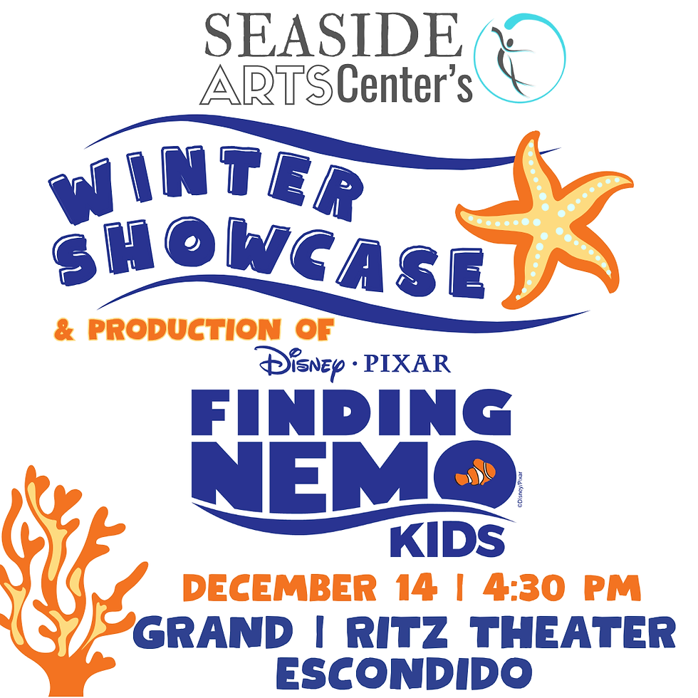 Seaside Arts Center's Winter Showcase & Production of Disney's Finding Nemo Kids