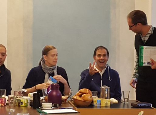 Juan Manuel Cotelo, director de cine católico visita Schoenstatt y desayuna en Casa de Alianza
