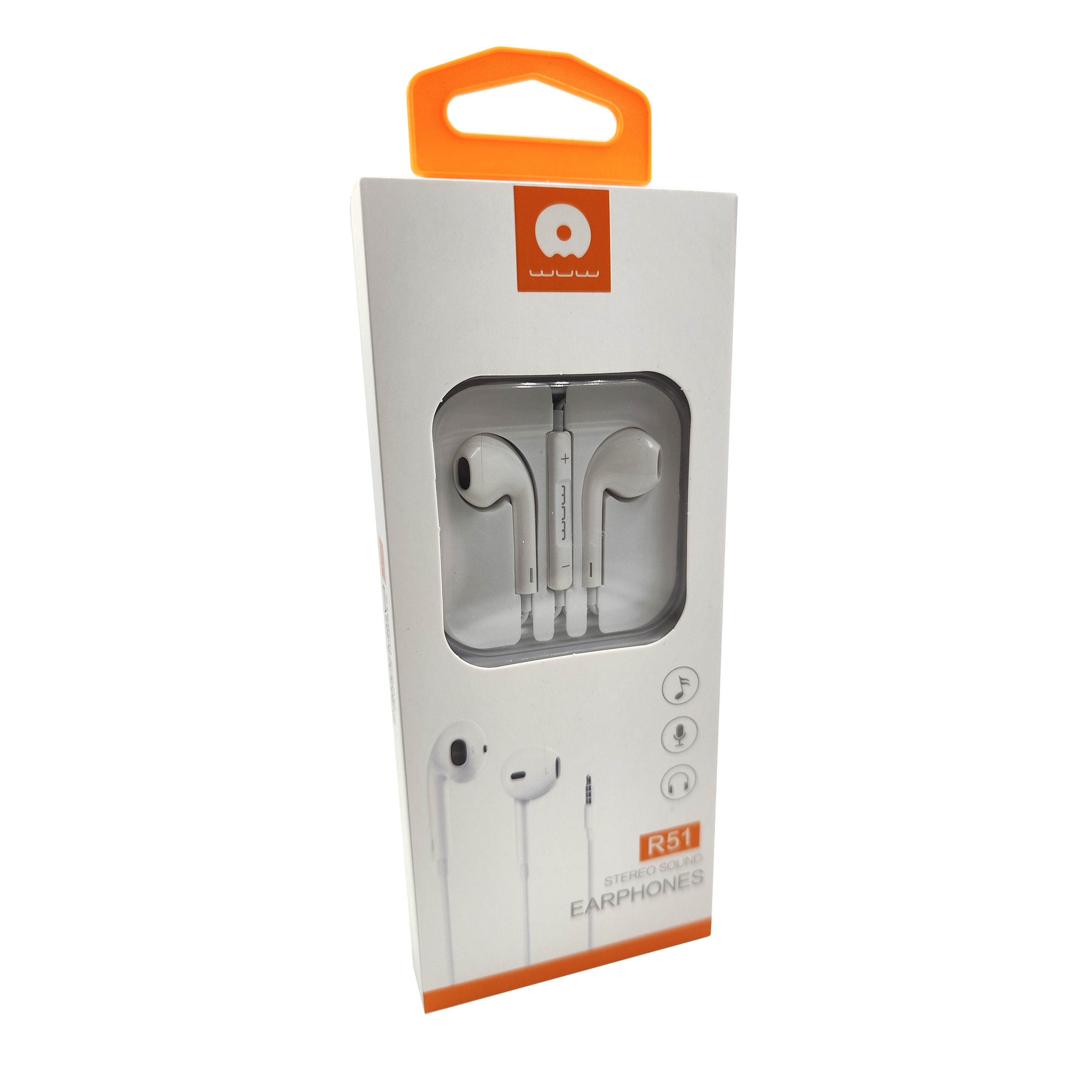 AURICULARES STERO / MANOS LIBRES / WUW-R51 / 3.5 mm