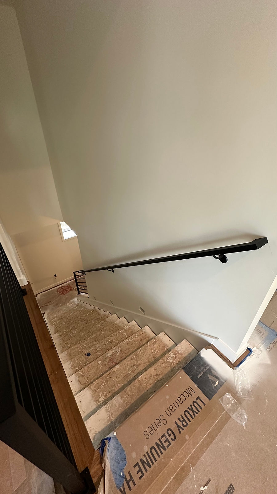 Interior steel guard rails and grabrail.