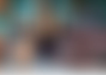 Shades of blue with a splash of pink