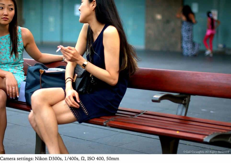 Shades of blue with a splash of pink