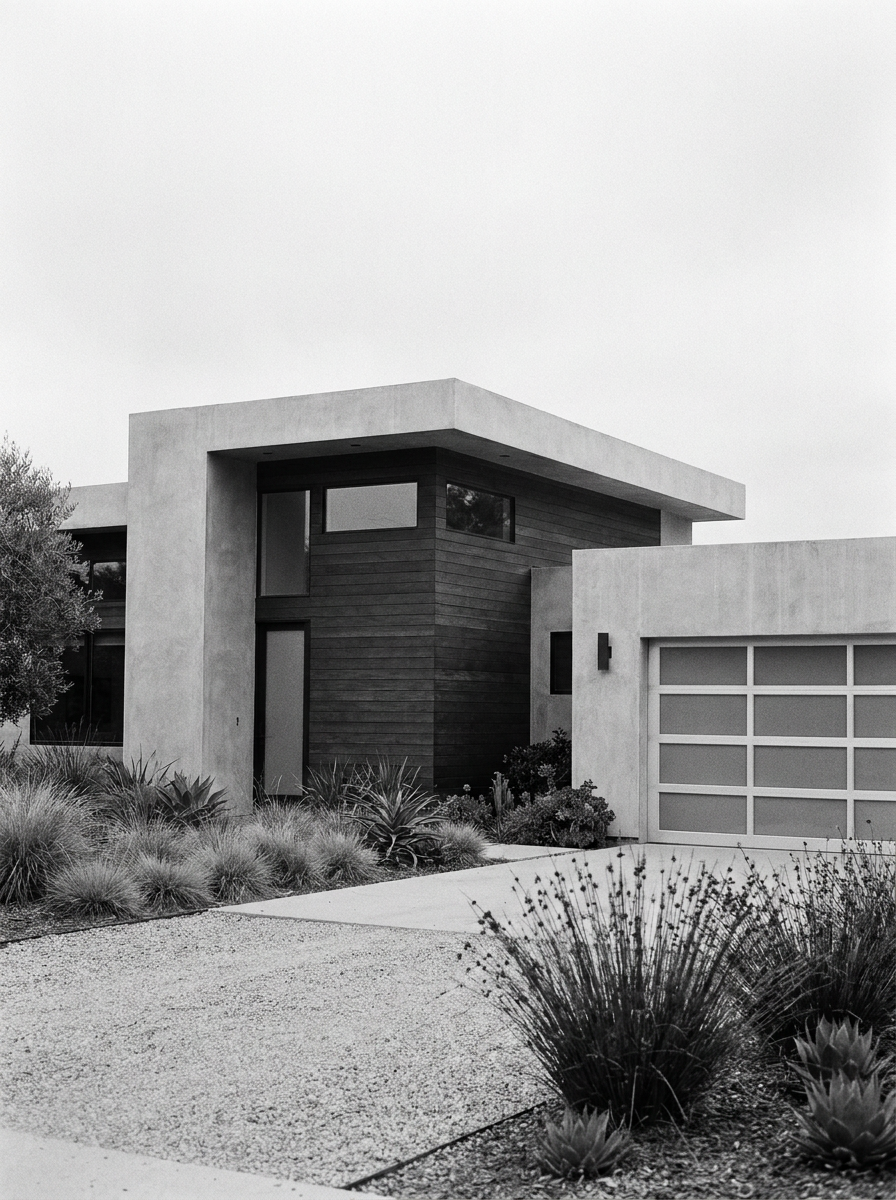 Modern real estate home for brand film production.