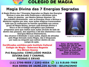 Magia Divina das 7 Energias Sagradas - 28/03/2026 - Sábado