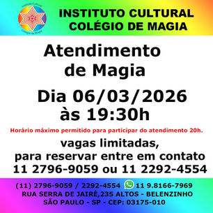 Atendimento com Magia Divina - 06/03/2026