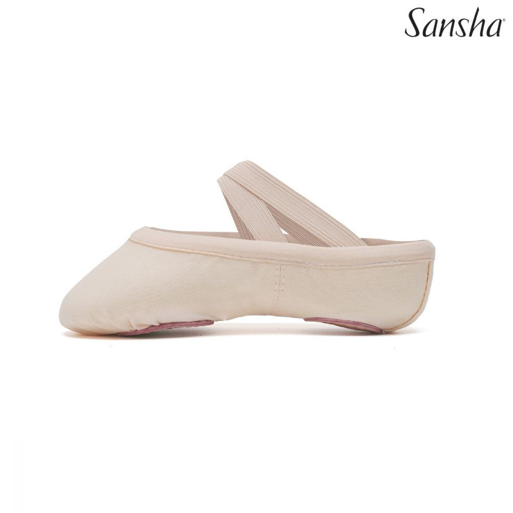 white JULI S23c baletki dziecięce Sansha