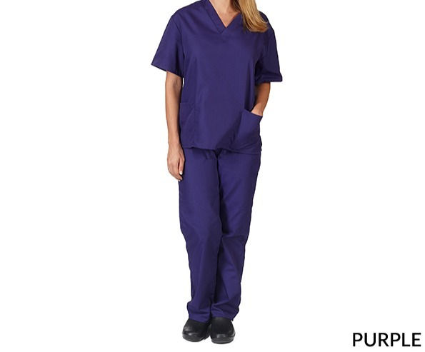 Thumbnail: V-Neck Unisex 6-Pocket Scrub Set