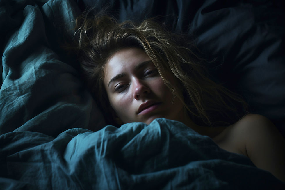 A woman who can't sleep