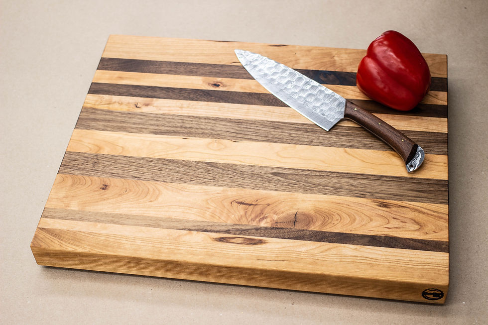 Thumbnail: Rustic Mixed - Edge Grain Cutting Board - 19-3/8" X 15-3/8" X 1-5/8"