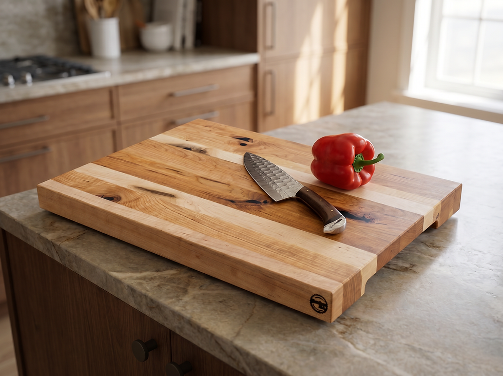 Thumbnail: Rustic Mixed - Edge Grain Cutting Board - 21-1/2" X 14-1-1/2" X 1-5/8"