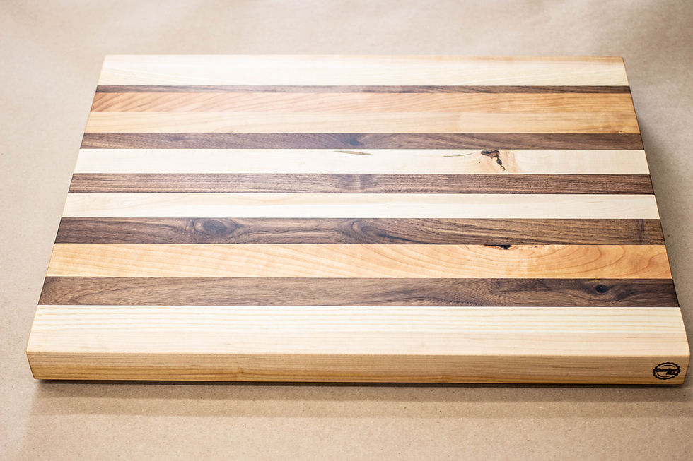 Miniature : Rustic Mixed - Edge Grain Cutting Board - 23-1/2" X 17-5/8" X 1-5/8"