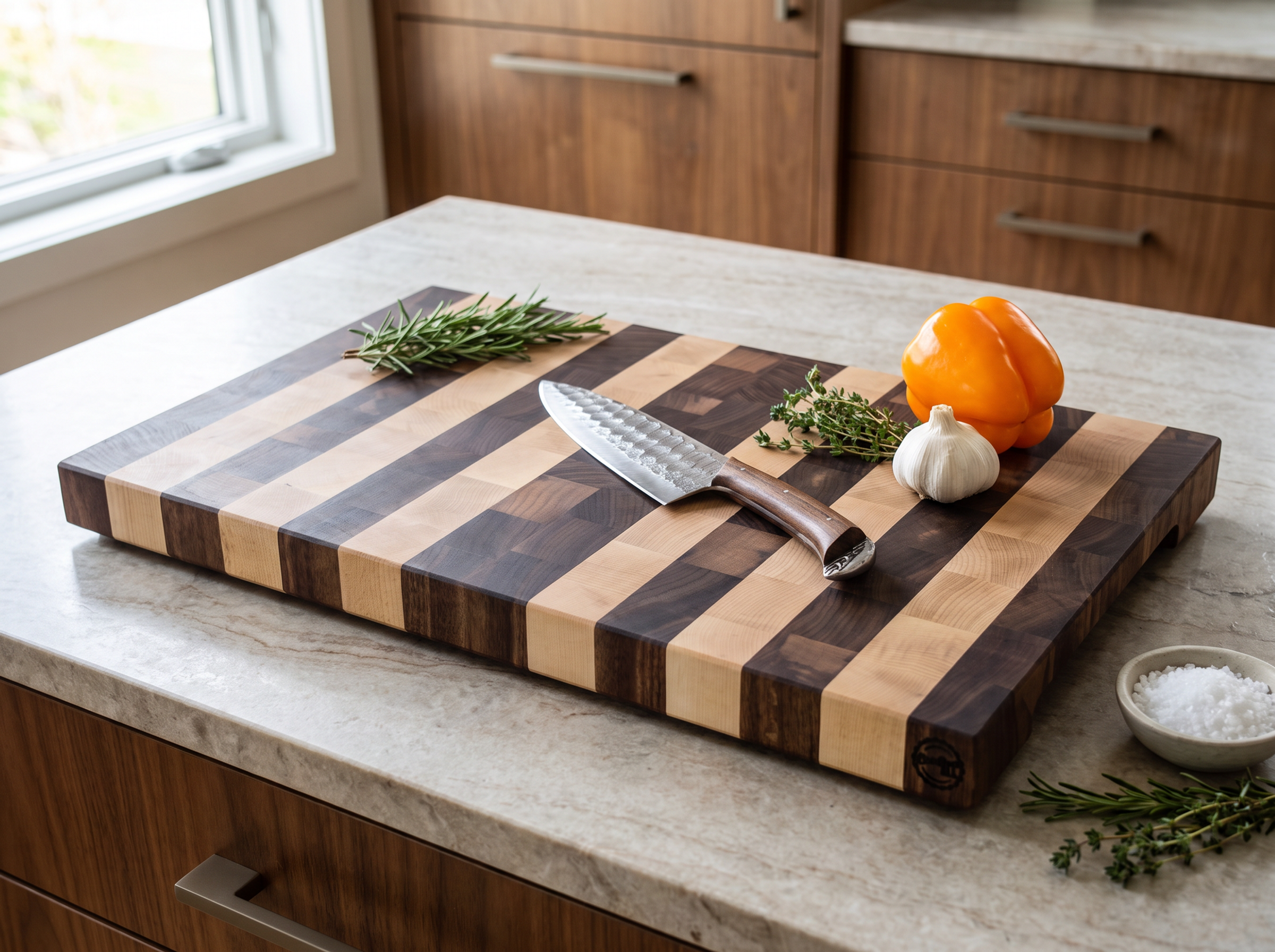 Mixed - End Grain Cutting Board - 23" X 13-1/8" X 1-1/2"
