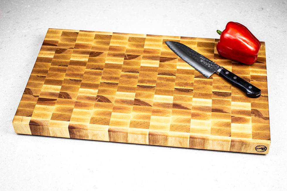 Miniature : Birch - Custom & Personalized End Grain Cutting Board