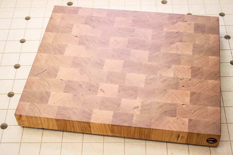 Miniature : Cherry - End Grain Cutting Board - 19-3/8" X 16-1/8" X 2"