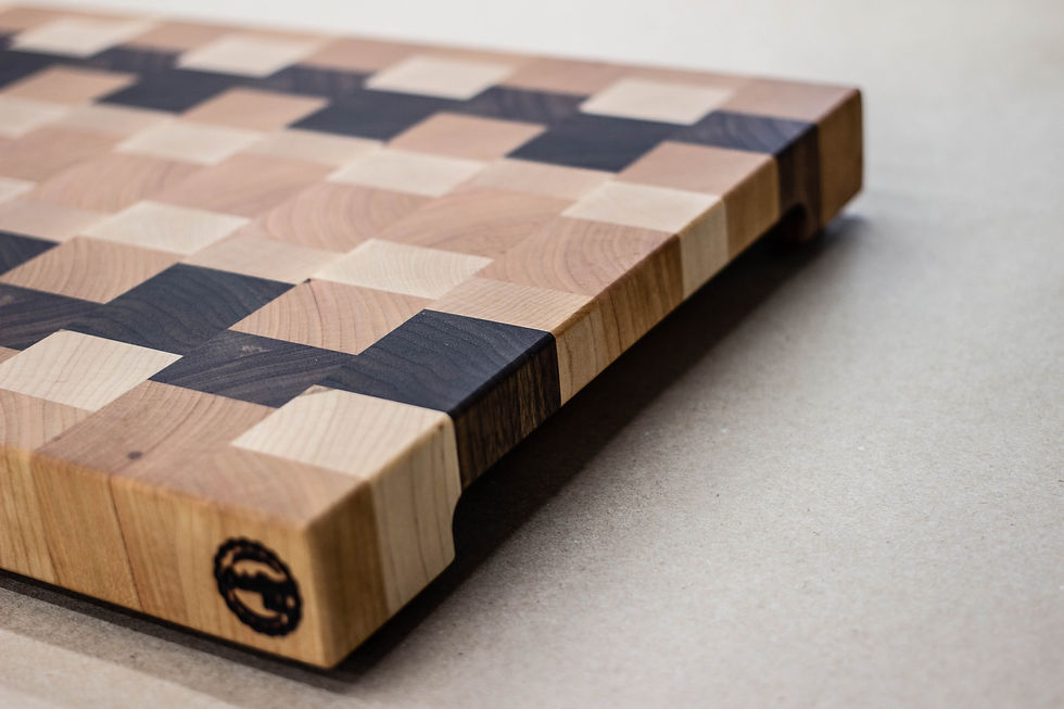 Thumbnail: Mixed - End Grain Cutting Board - 22" X 12-1/8" X 1-1/2"