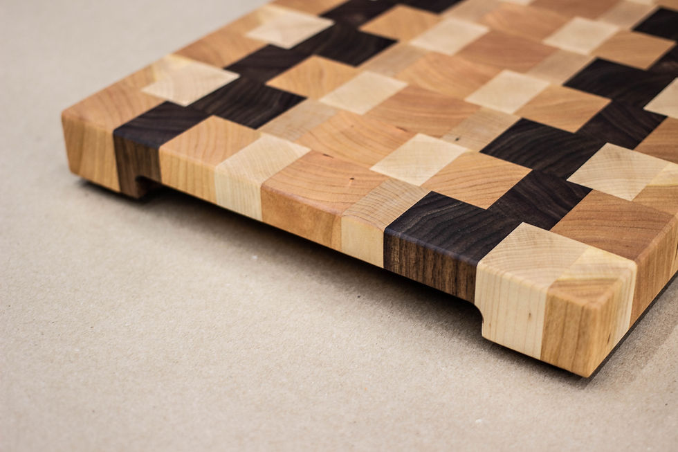 Thumbnail: Mixed - End Grain Cutting Board - 22" X 12-1/8" X 1-1/2"