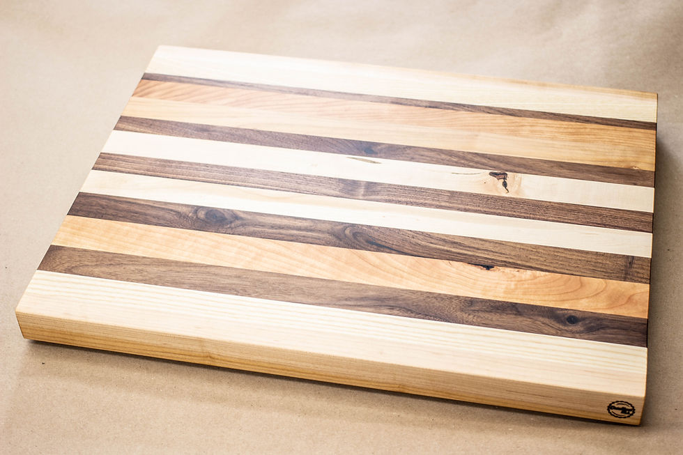Miniature : Rustic Mixed - Edge Grain Cutting Board - 23-1/2" X 17-5/8" X 1-5/8"