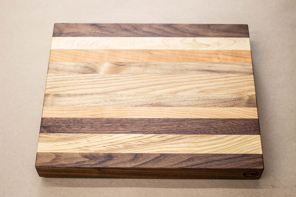 Thumbnail: Rustic Mixed - Edge Grain Cutting Board - 13-1/2" X 11" X 1-5/8"