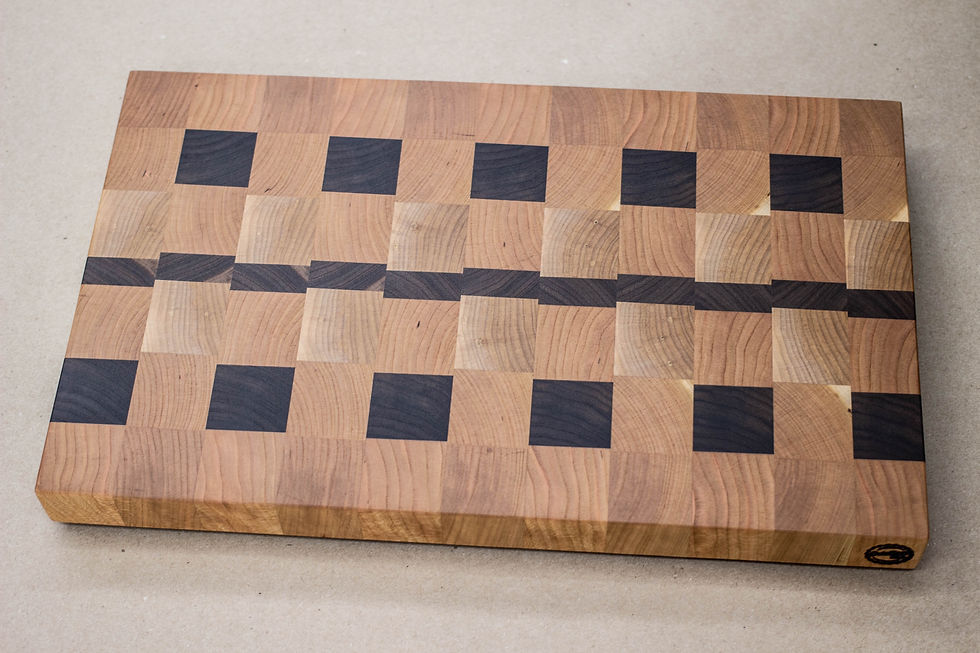Thumbnail: Mixed - End Grain Cutting Board - 17-7/8" X 11" X 1-1/2"