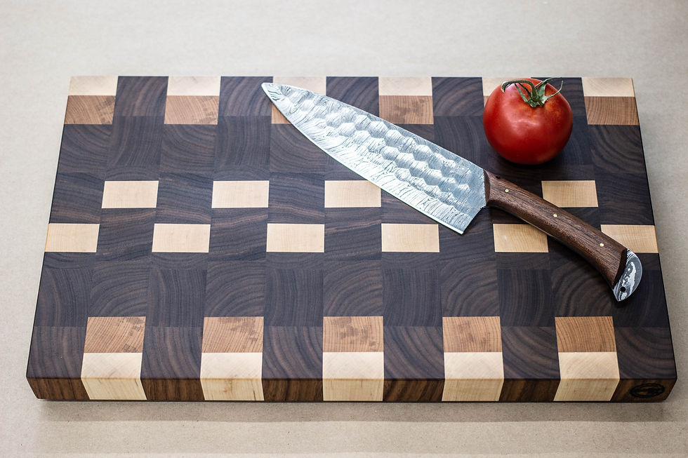 Thumbnail: Mixed - End Grain Cutting Board - 17-3/4" X 10-1/2" X 1-1/2"