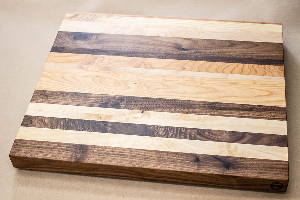 Thumbnail: Rustic Mixed - Edge Grain Cutting Board - 21-1/4" X 18-1/4" X 1-5/8"