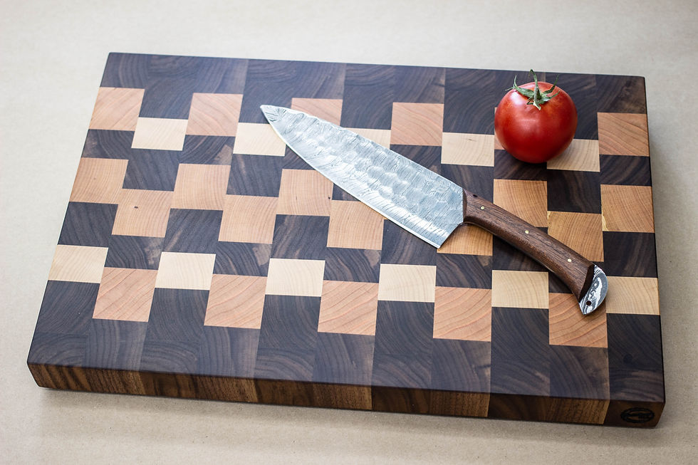 Thumbnail: Mixed - End Grain Cutting Board - 18-3/8" X 12-3/8" X 1-1/2"