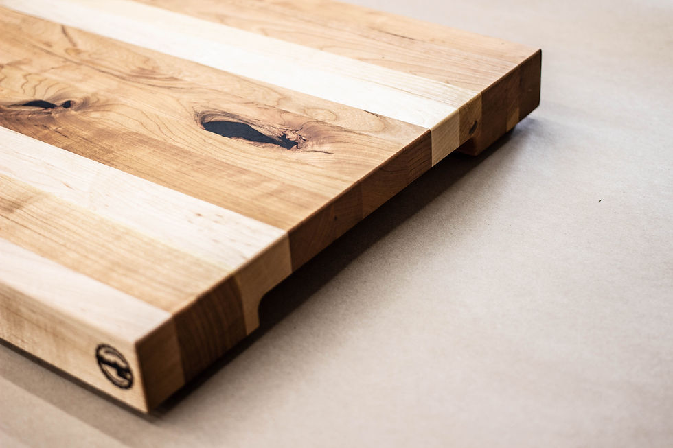 Thumbnail: Rustic Mixed - Edge Grain Cutting Board - 21-1/2" X 14-1-1/2" X 1-5/8"