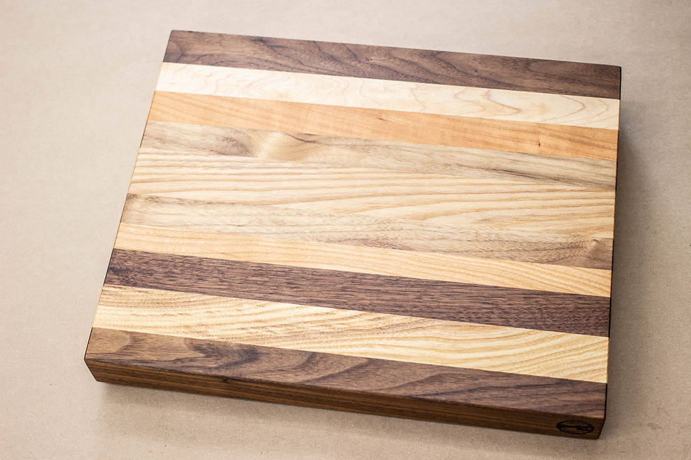 Thumbnail: Rustic Mixed - Edge Grain Cutting Board - 13-1/2" X 11" X 1-5/8"