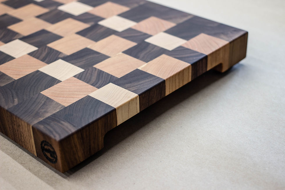 Thumbnail: Mixed - End Grain Cutting Board - 18-3/8" X 12-3/8" X 1-1/2"