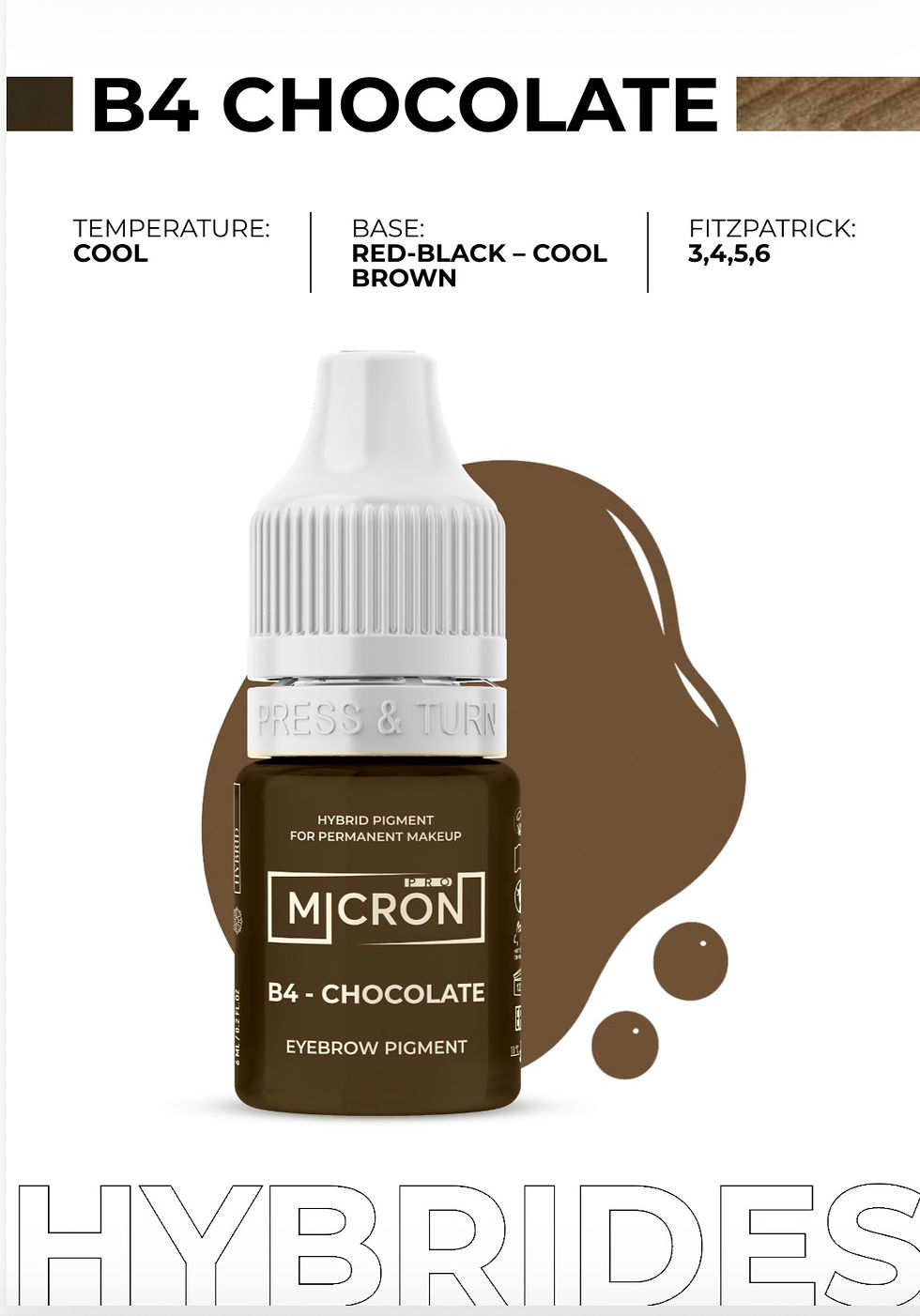 Miniatura: Set de 3 pigments MICRON sourcils 10 ml