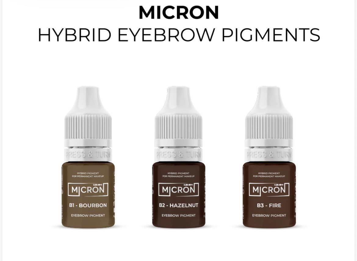Set « Mini Light » de 3 pigments MICRON sourcils de blond à châtain 6 ml