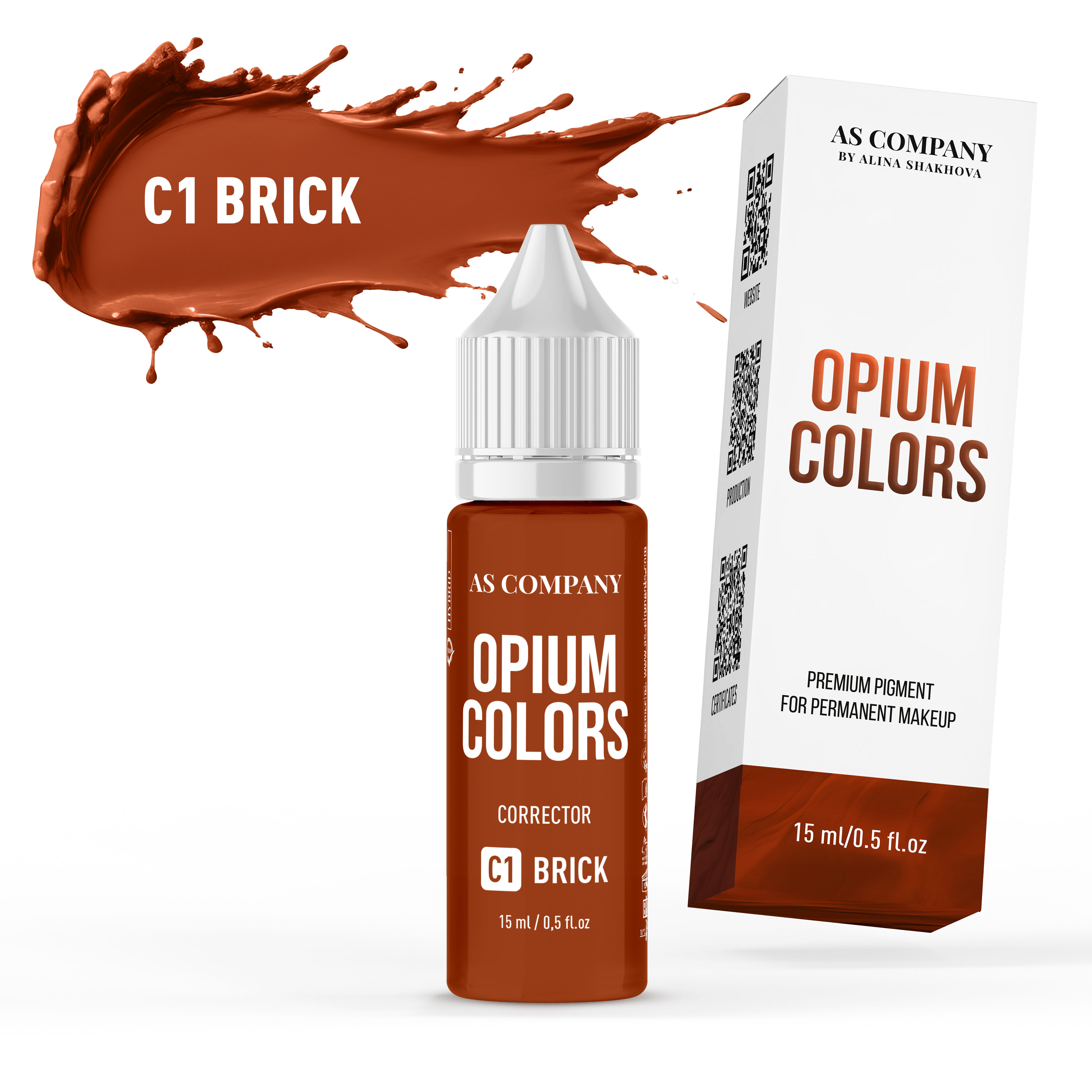 Pigment Correcteur  C1-BRICK (15ml, OPIUM COLORS)