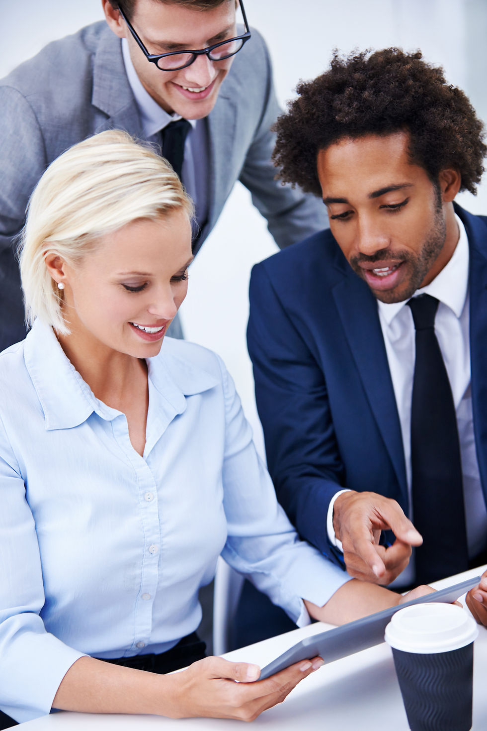 happy-group-business-people-discussion-tablet-planning-research-meeting-diversity-tech-tea