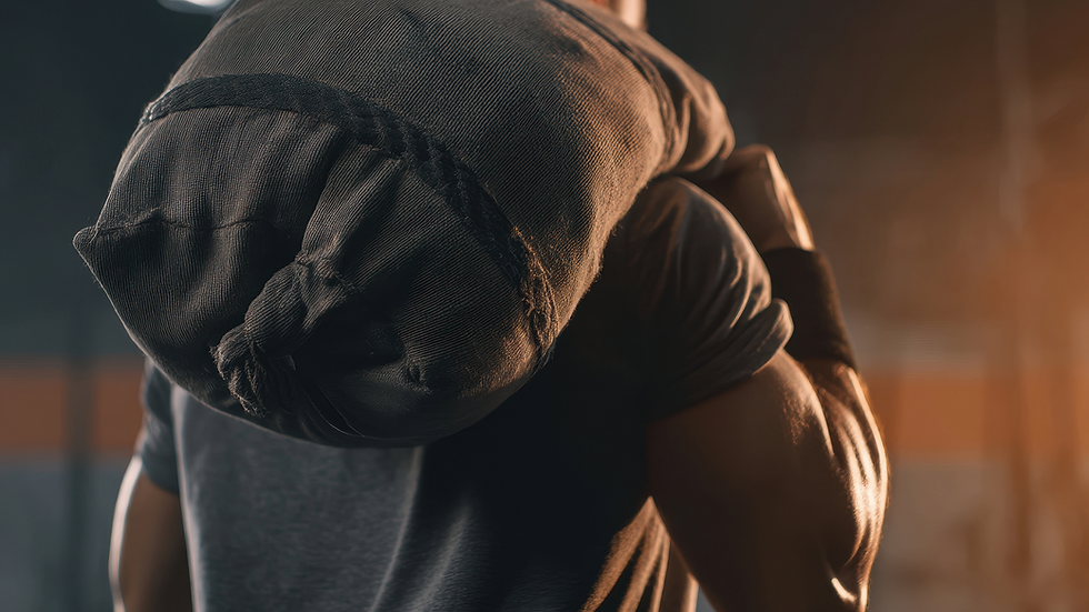 Sandbag carrying as part of a screening process