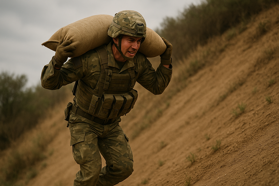 Heavy Sandbag Carrying