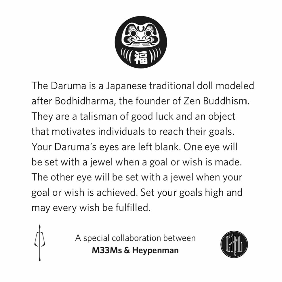 Thumbnail: 14kt Daruma Wax Seal Pendant 