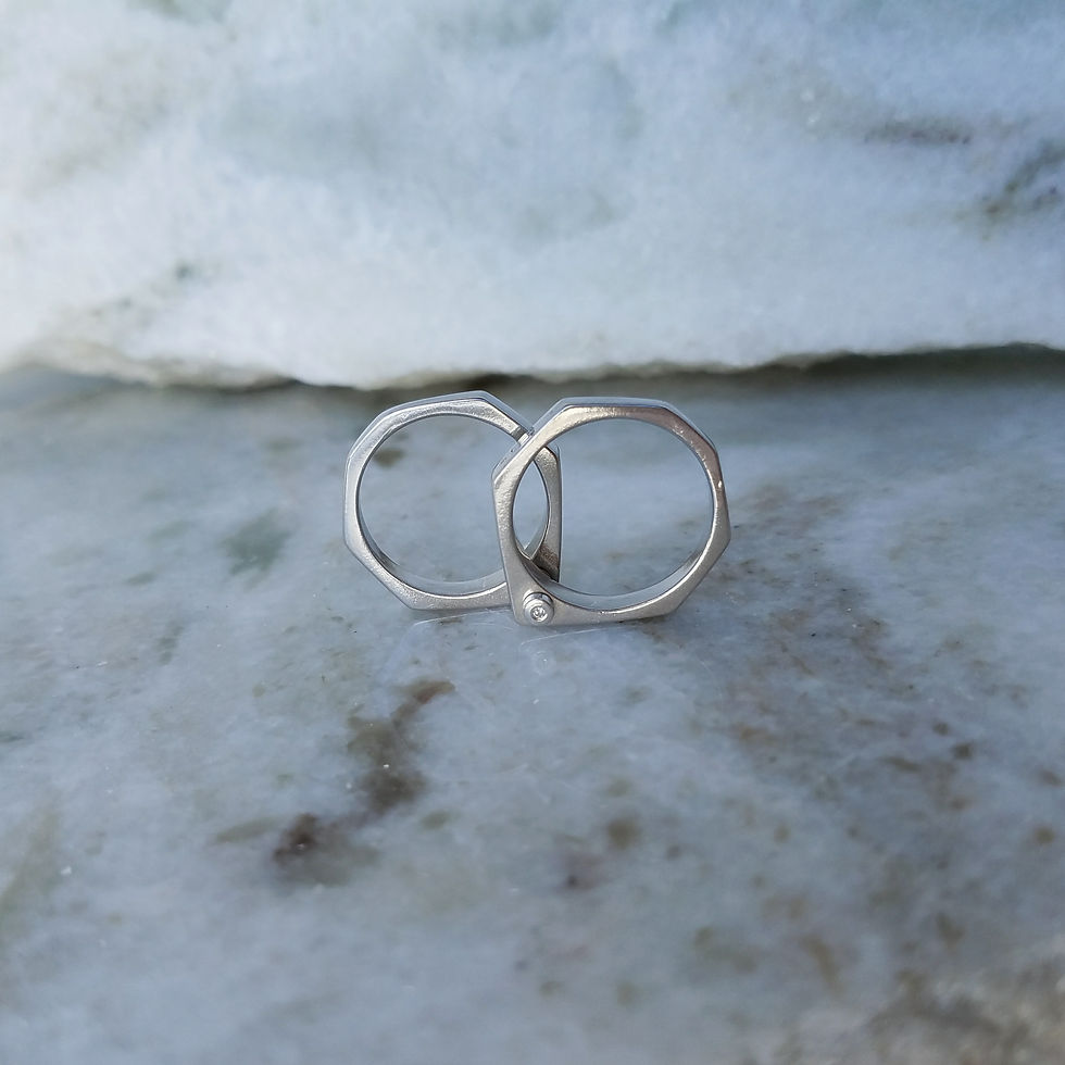 Thumbnail: Split Double Rivet Ring