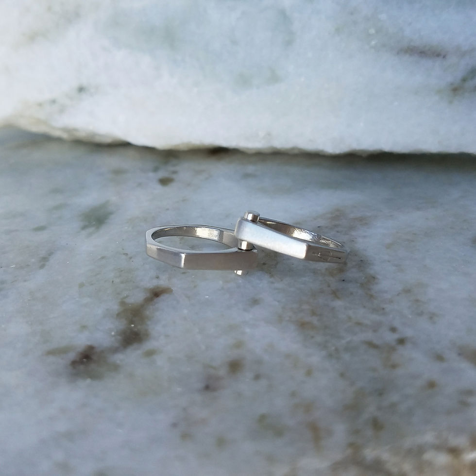 Thumbnail: Split Double Rivet Ring